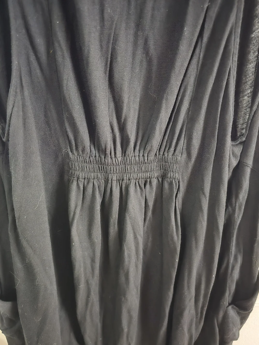 Free People Black Sleeveless Draped Vest